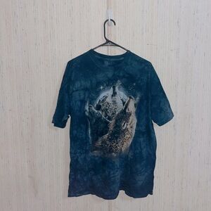 The Mountain Tie-Dye Wolf Tee